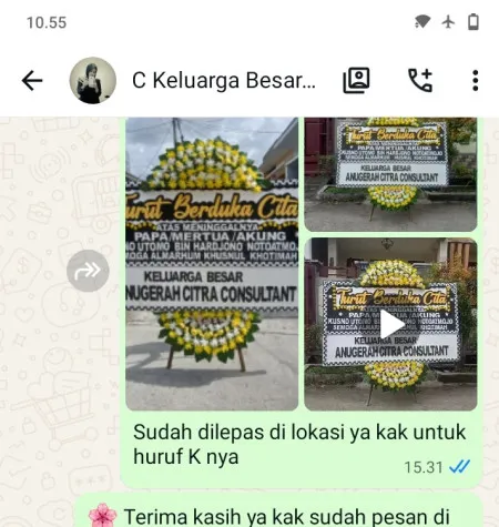 Pengiriman Papan Bunga Duka Setiamulya Tamansari